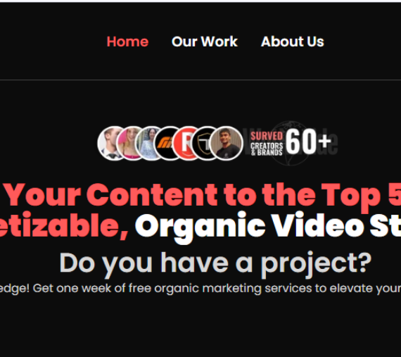 VidsEdge video editing and YouTube services project